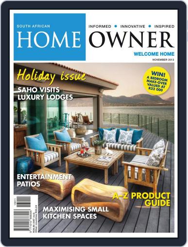 South African Home Owner October 20th, 2013 Digital Back Issue Cover