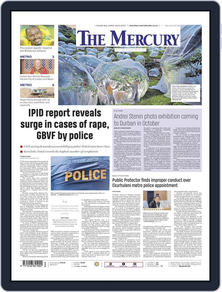 Mercury (Digital) Subscription                    October 2nd, 2026 Issue