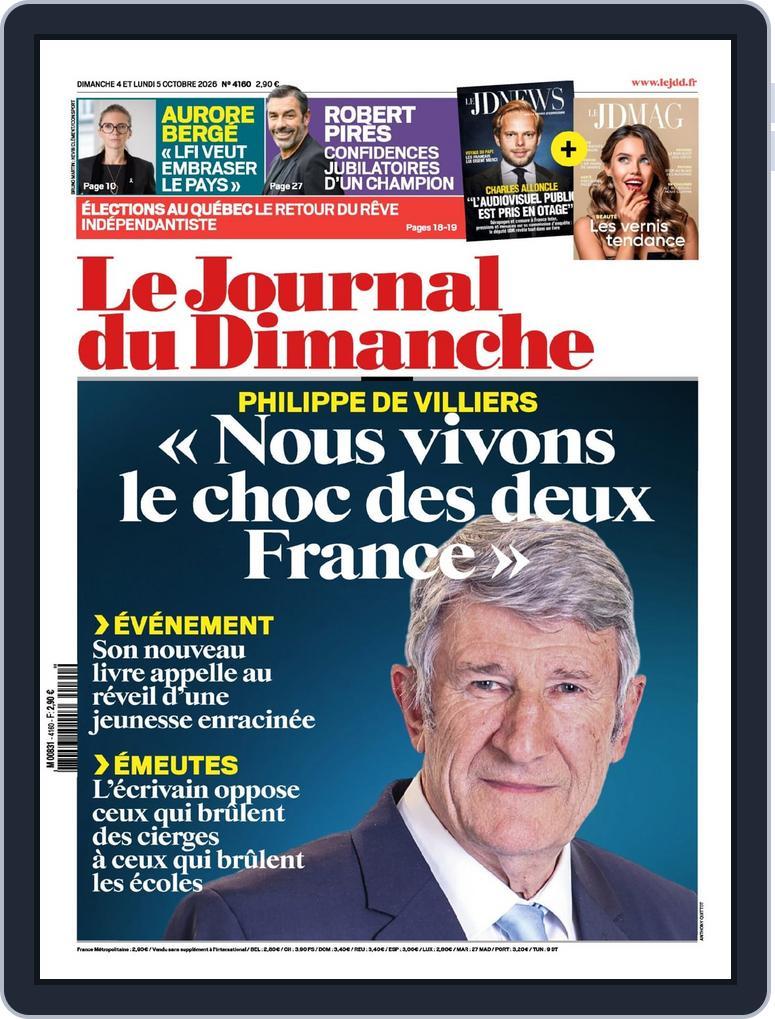 Le Journal du dimanche (Digital) Subscription                    October 4th, 2026 Issue