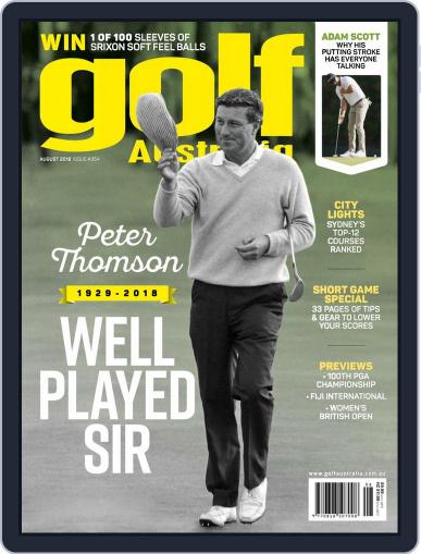 Golf Australia August 1st, 2018 Digital Back Issue Cover