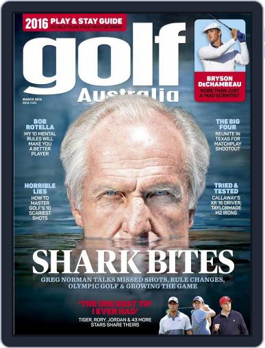 Golf Australia February 24th, 2016 Digital Back Issue Cover