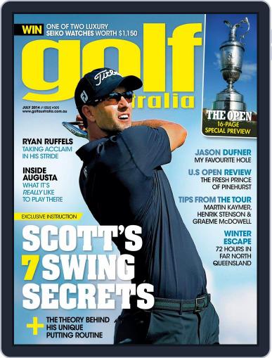 Golf Australia June 29th, 2014 Digital Back Issue Cover