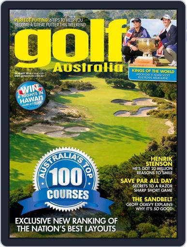 Golf Australia December 22nd, 2013 Digital Back Issue Cover