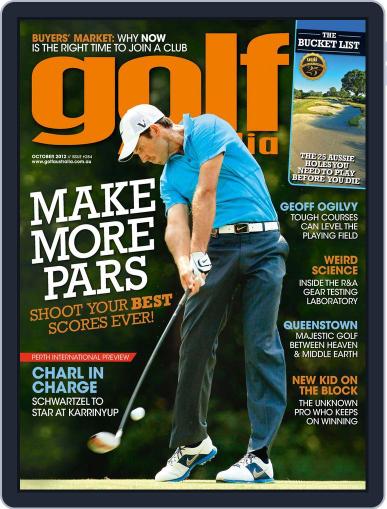 Golf Australia October 2nd, 2012 Digital Back Issue Cover