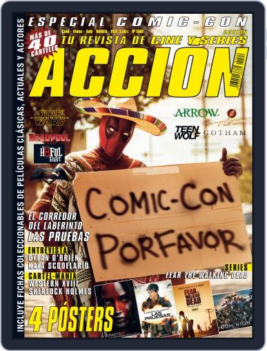 Accion Cine-video August 31st, 2015 Digital Back Issue Cover