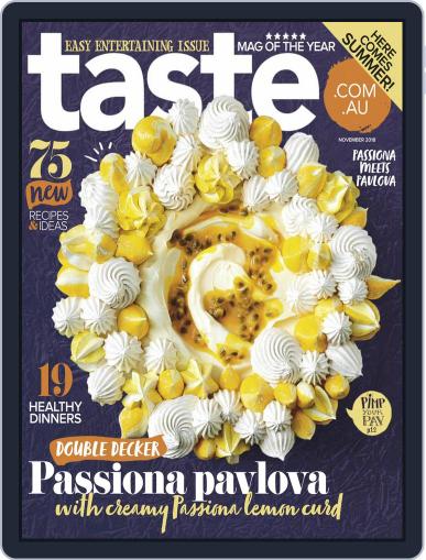 Taste.com.au November 1st, 2018 Digital Back Issue Cover