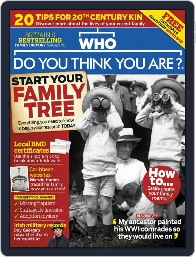Who Do You Think You Are? August 1st, 2018 Digital Back Issue Cover