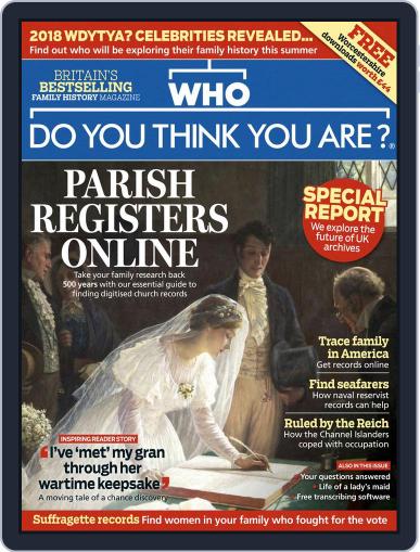 Who Do You Think You Are? July 1st, 2018 Digital Back Issue Cover