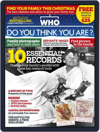 Who Do You Think You Are? December 1st, 2017 Digital Back Issue Cover