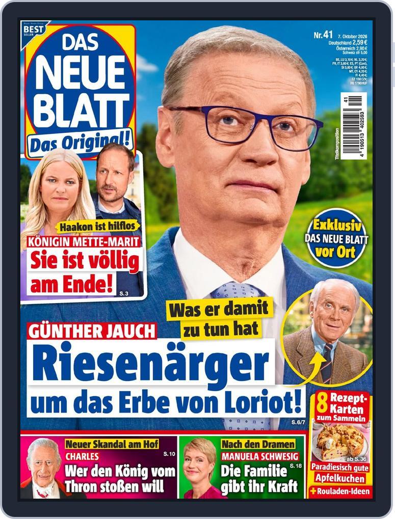 Das neue Blatt (Digital) Subscription                    October 7th, 2026 Issue