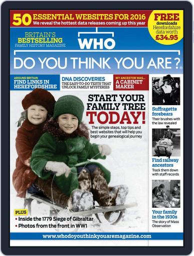 Who Do You Think You Are? (Digital) January 1st, 2016 Issue Cover
