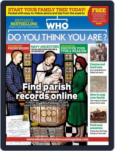 Who Do You Think You Are? January 19th, 2015 Digital Back Issue Cover