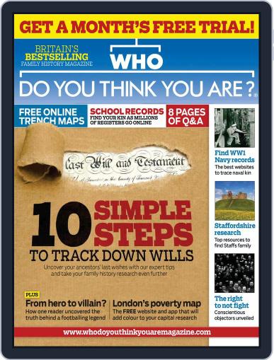 Who Do You Think You Are? October 28th, 2014 Digital Back Issue Cover