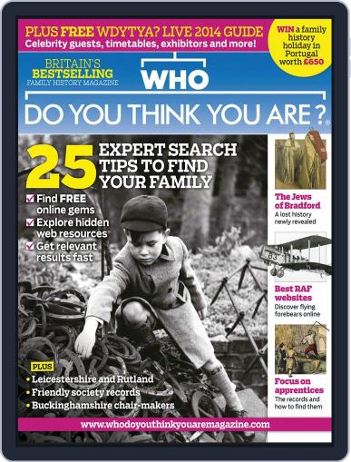Who Do You Think You Are? January 20th, 2014 Digital Back Issue Cover