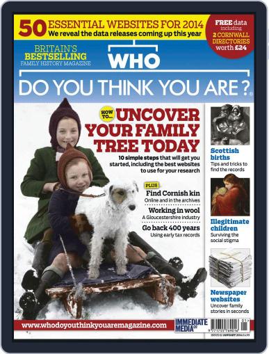 Who Do You Think You Are? December 19th, 2013 Digital Back Issue Cover