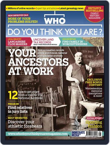 Who Do You Think You Are? July 10th, 2012 Digital Back Issue Cover