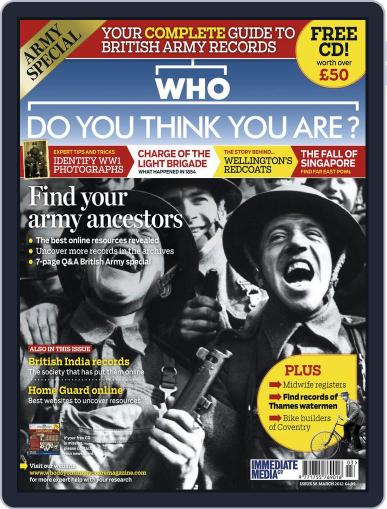 Who Do You Think You Are? February 18th, 2012 Digital Back Issue Cover
