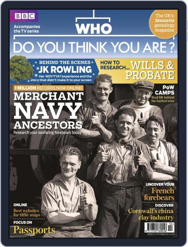 Who Do You Think You Are? September 5th, 2011 Digital Back Issue Cover