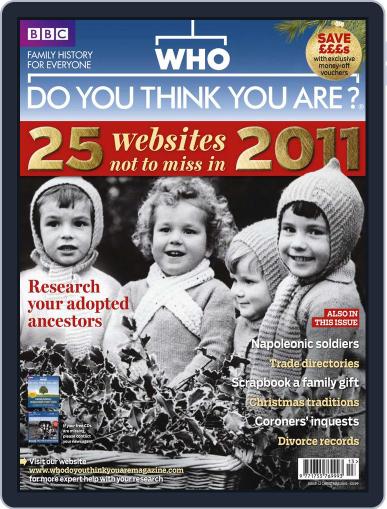 Who Do You Think You Are? (Digital) November 24th, 2010 Issue Cover