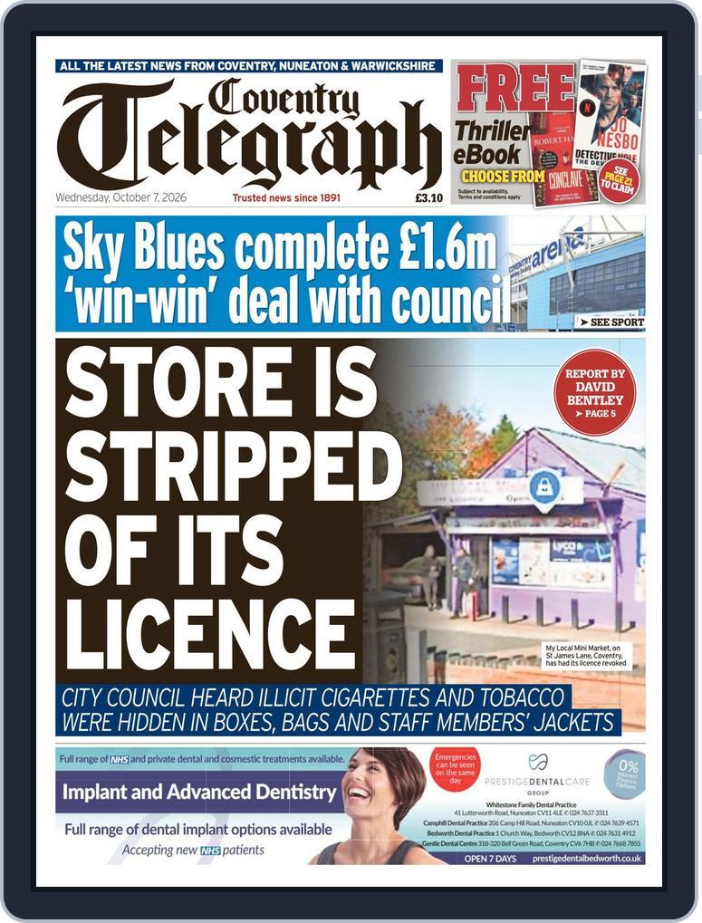 Coventry Telegraph (Digital) Subscription