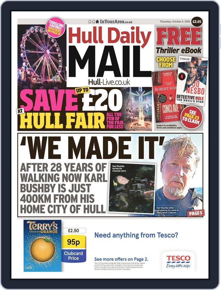Hull Daily Mail (Digital) Subscription