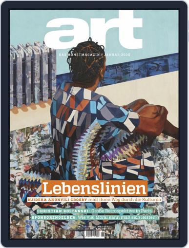 art Magazin January 1st, 2020 Digital Back Issue Cover