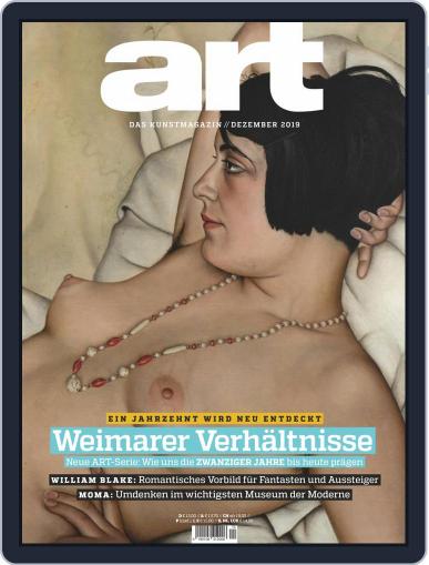 art Magazin December 1st, 2019 Digital Back Issue Cover