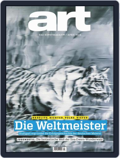 art Magazin April 1st, 2019 Digital Back Issue Cover