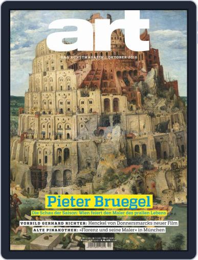 art Magazin October 1st, 2018 Digital Back Issue Cover