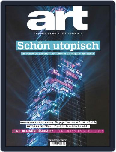 art Magazin September 1st, 2018 Digital Back Issue Cover