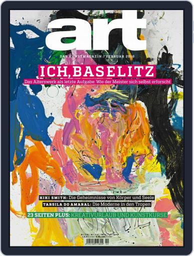 art Magazin February 1st, 2018 Digital Back Issue Cover