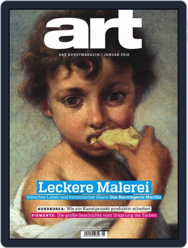 art Magazin January 1st, 2018 Digital Back Issue Cover