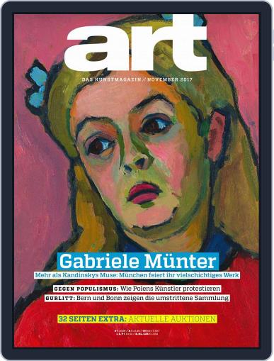 art Magazin November 1st, 2017 Digital Back Issue Cover