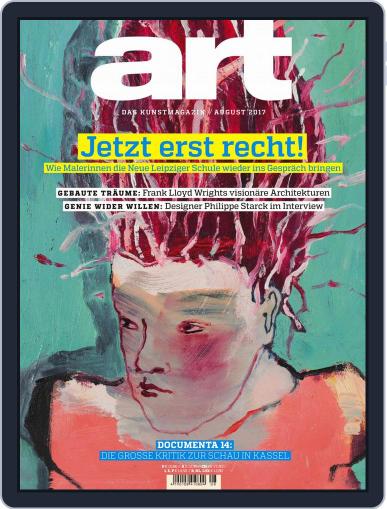 art Magazin August 1st, 2017 Digital Back Issue Cover