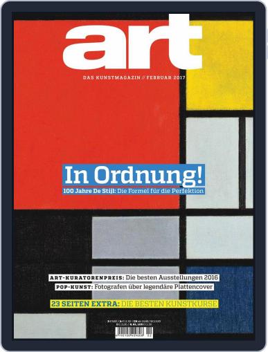 art Magazin February 1st, 2017 Digital Back Issue Cover