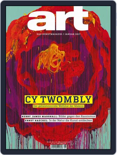 art Magazin January 1st, 2017 Digital Back Issue Cover