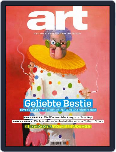art Magazin November 1st, 2016 Digital Back Issue Cover