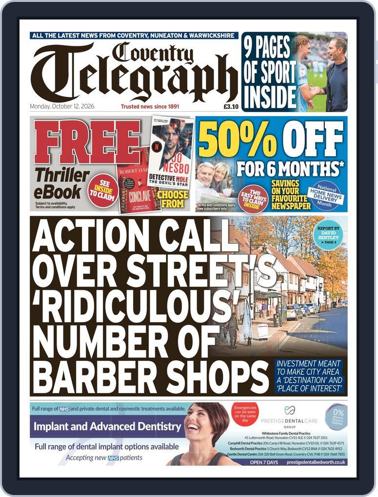 Coventry Telegraph (Digital) Subscription