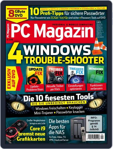 PC Magazin April 1st, 2018 Digital Back Issue Cover