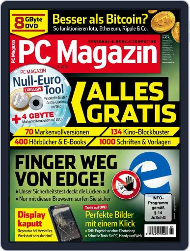 PC Magazin March 1st, 2018 Digital Back Issue Cover