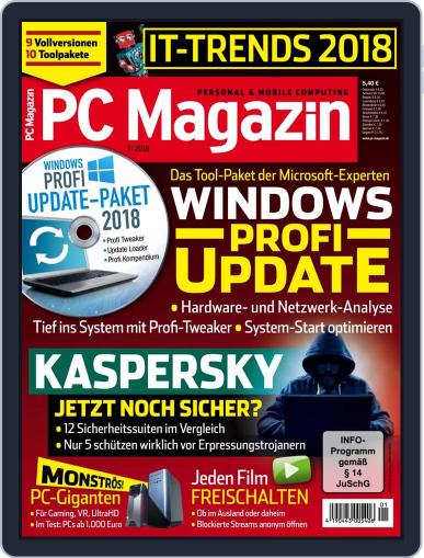 PC Magazin January 1st, 2018 Digital Back Issue Cover