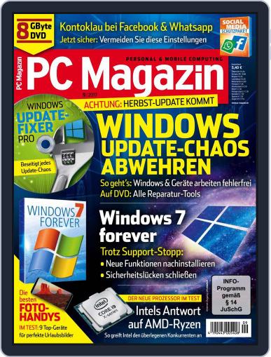 PC Magazin August 22nd, 2017 Digital Back Issue Cover