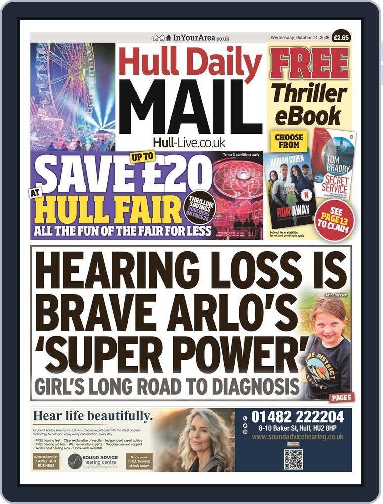 Hull Daily Mail (Digital) Subscription