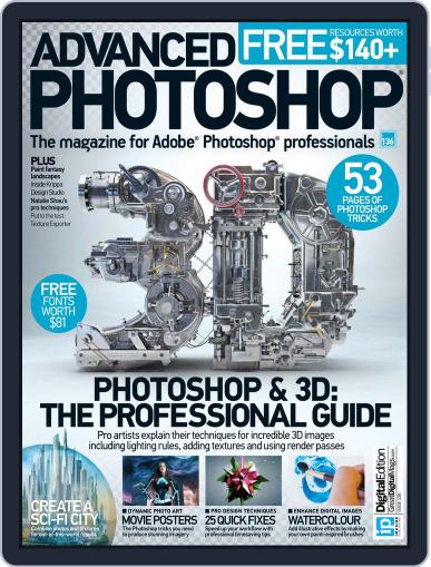 Advanced Photoshop June 10th, 2015 Digital Back Issue Cover