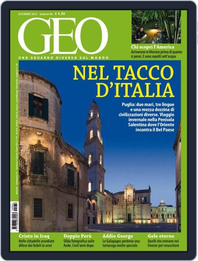 Geo Italia November 16th, 2012 Digital Back Issue Cover