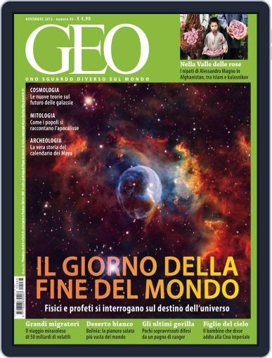Geo Italia November 1st, 2012 Digital Back Issue Cover