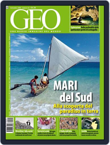 Geo Italia September 1st, 2009 Digital Back Issue Cover
