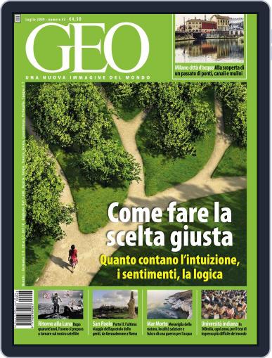 Geo Italia July 1st, 2009 Digital Back Issue Cover