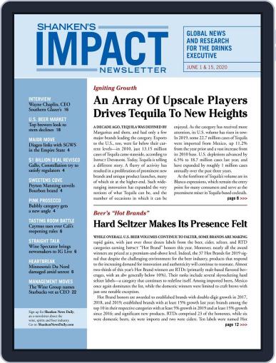 Shanken's Impact Newsletter June 1st, 2020 Digital Back Issue Cover