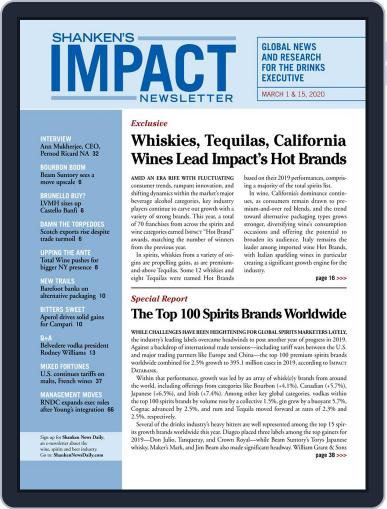 Shanken's Impact Newsletter March 1st, 2020 Digital Back Issue Cover